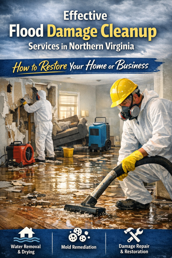 Flood Damage Cleanup Services in Northern Virginia